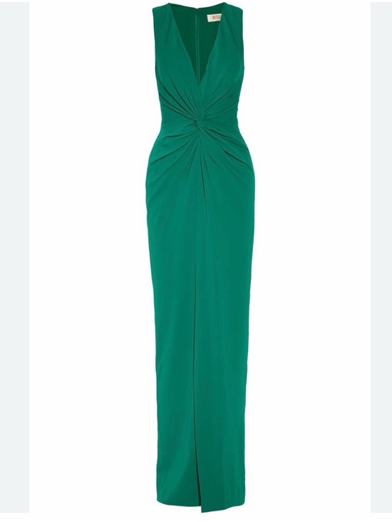 Badgley Mischka Dresses & Skirts - Badgley Mischka Gathered Stretch-Cady Gown